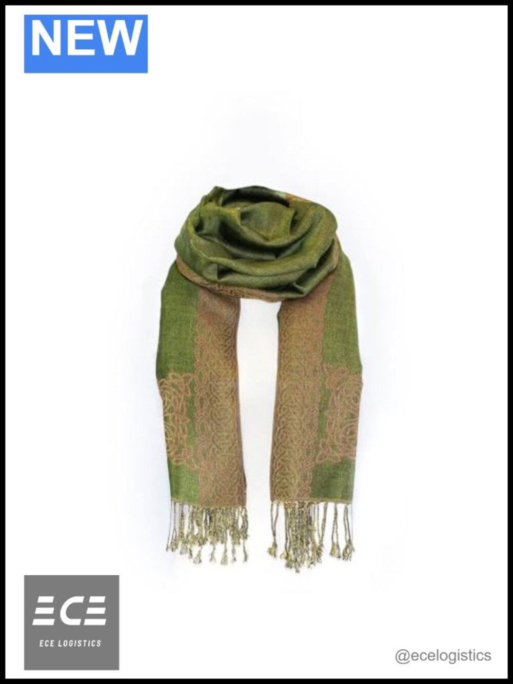 Reversible Celtic Knot Scarf 100% Viscose Irish Made